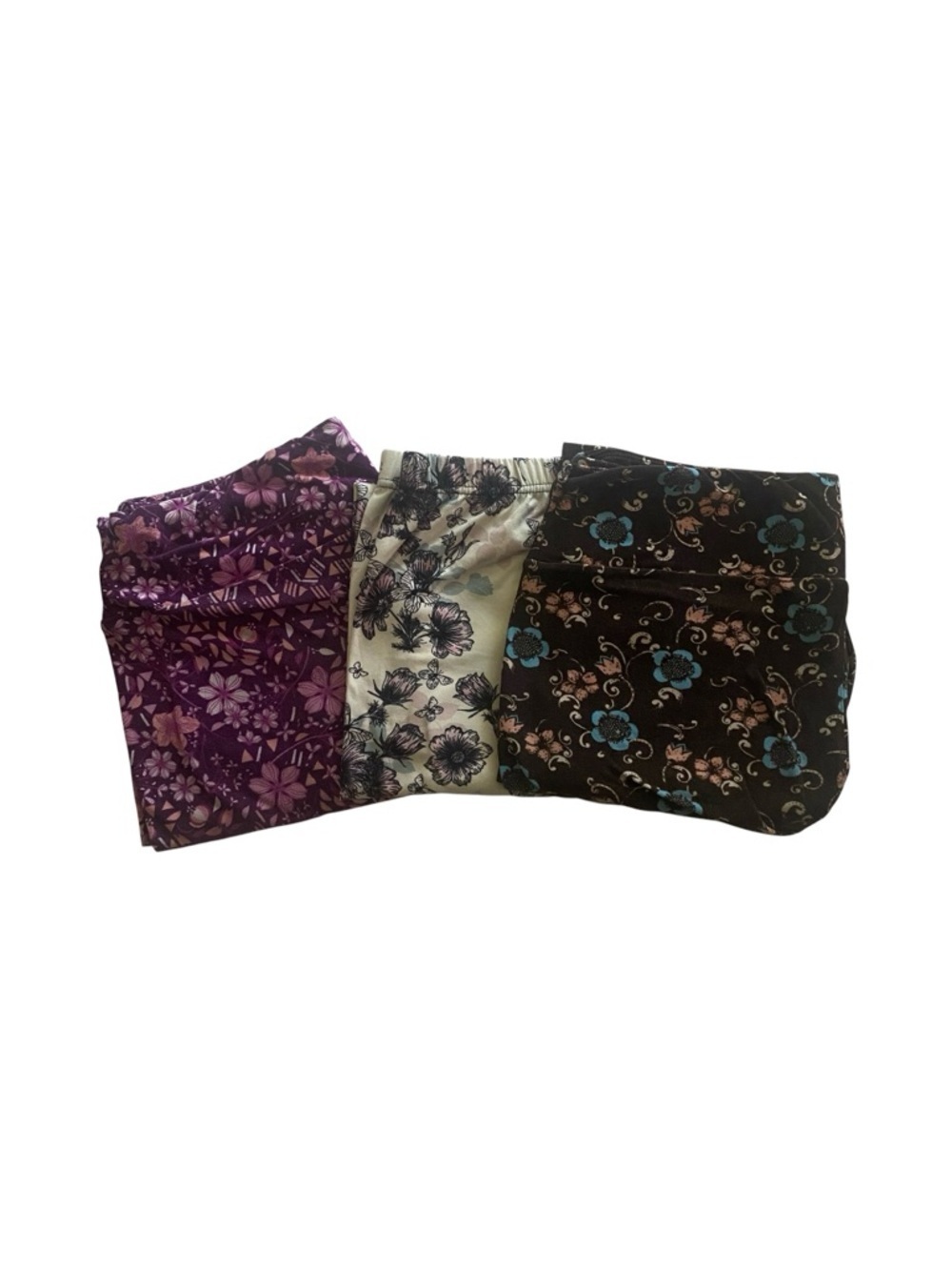 Bundle Of 3 Colorful Leggings-Lularoe & Leggings Depot-Size Tall & Curvy View 2